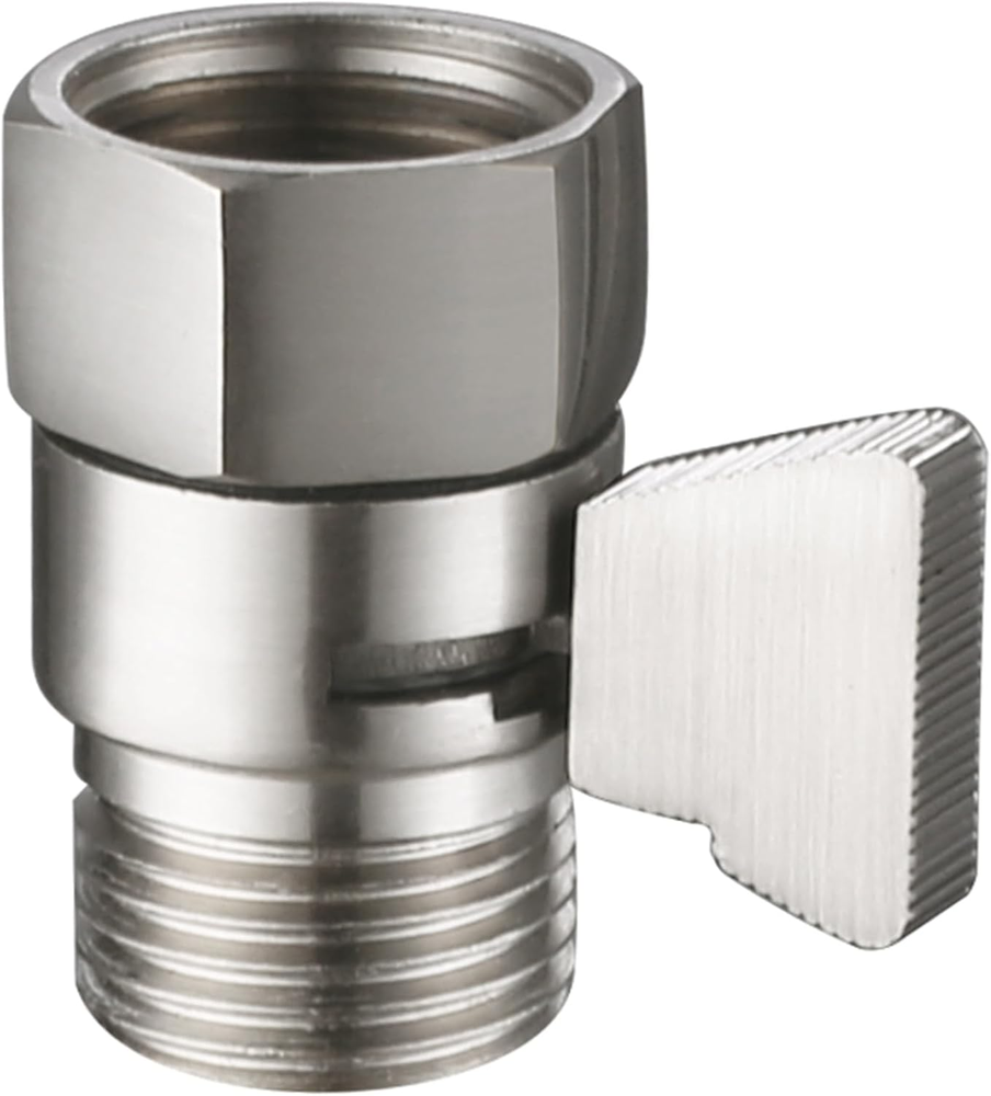 Water Flow Control Valve, Brass Shut off Valve for Dual Shower Faucet, RV Shower