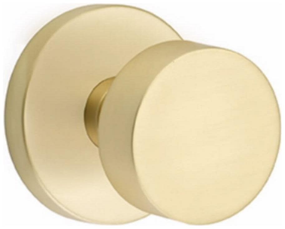 Emtek 5059ROU Round Brass Two-Sided Non-Turning Dummy Door Knob Set