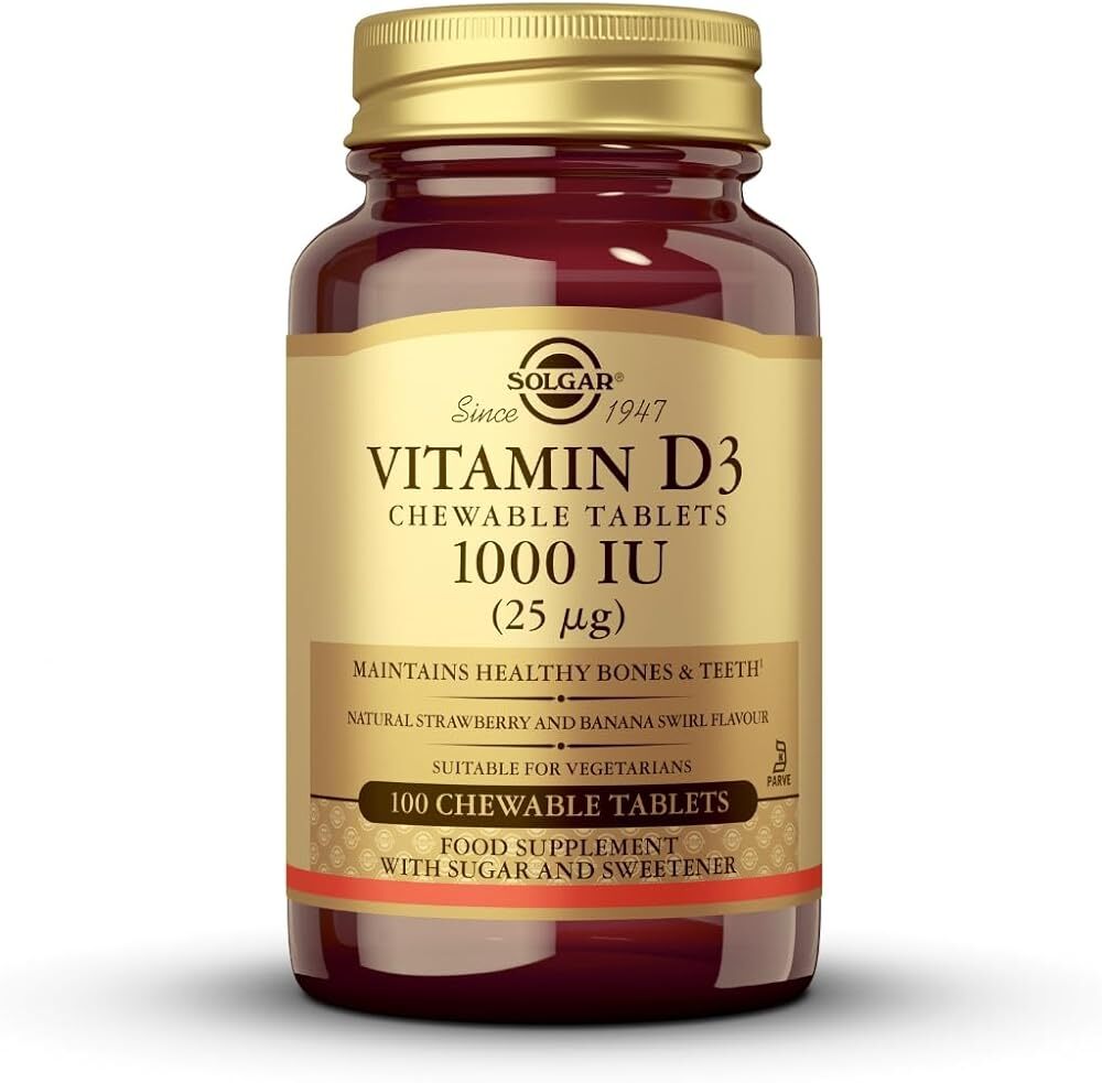 Vitamin D3 Chewable - 100 Chewable Tablets 1000 IU