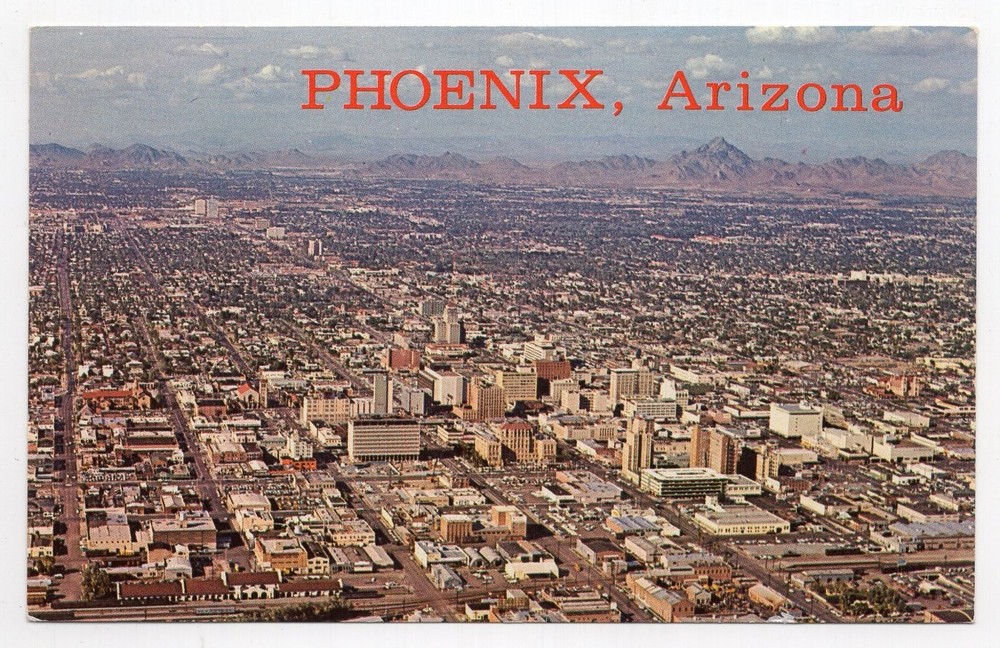 1960s? Chrome - CLOSEOUT - Aerial View - Phoenix, Arizona
