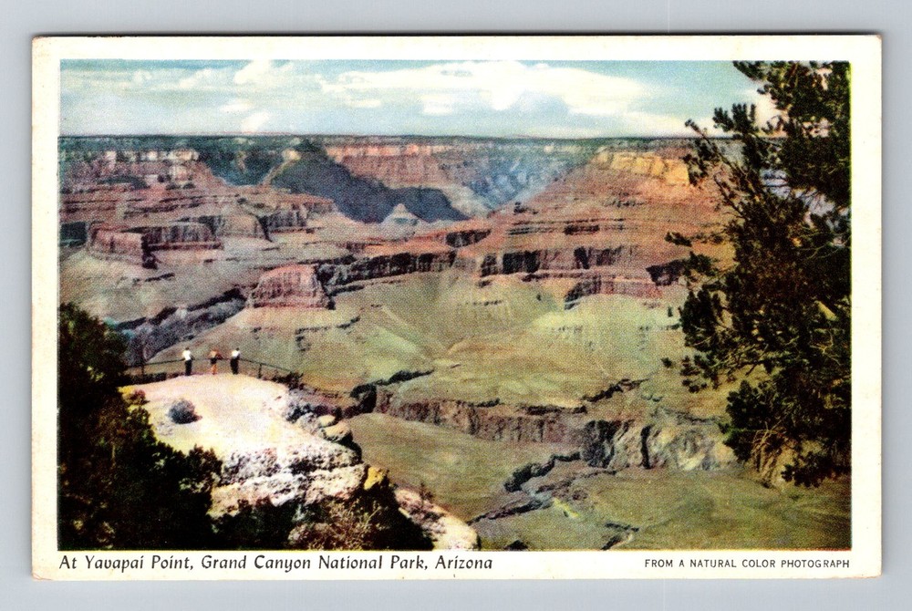 Grand Canyon, AZ-Arizona, Yavapai Point Observation Station Vintage Postcard
