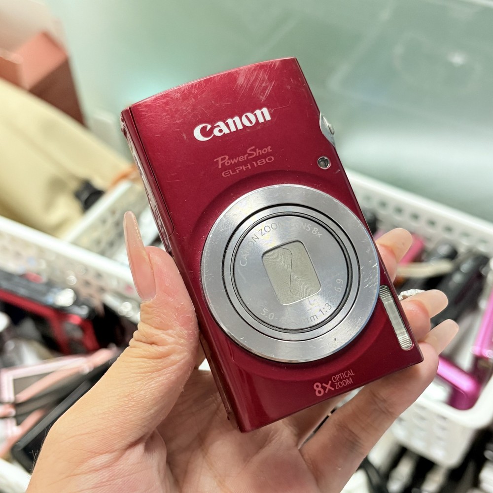 Canon PowerShot ELPH 180 HS / Canon IXUS 175 20MP Digital Camera Red 80% New