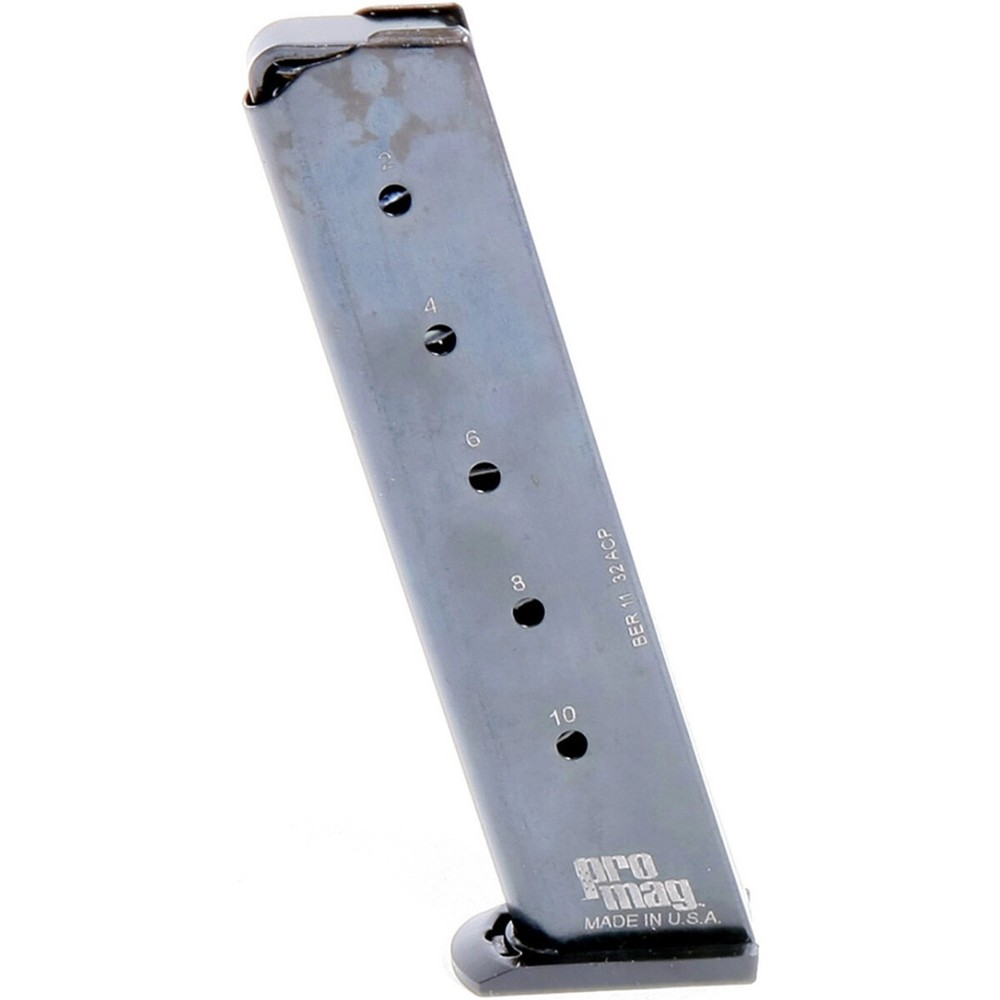 ProMag Beretta 3032 Tomcat .32 ACP, 10-Round Magazine, BER 11, Blue Steel