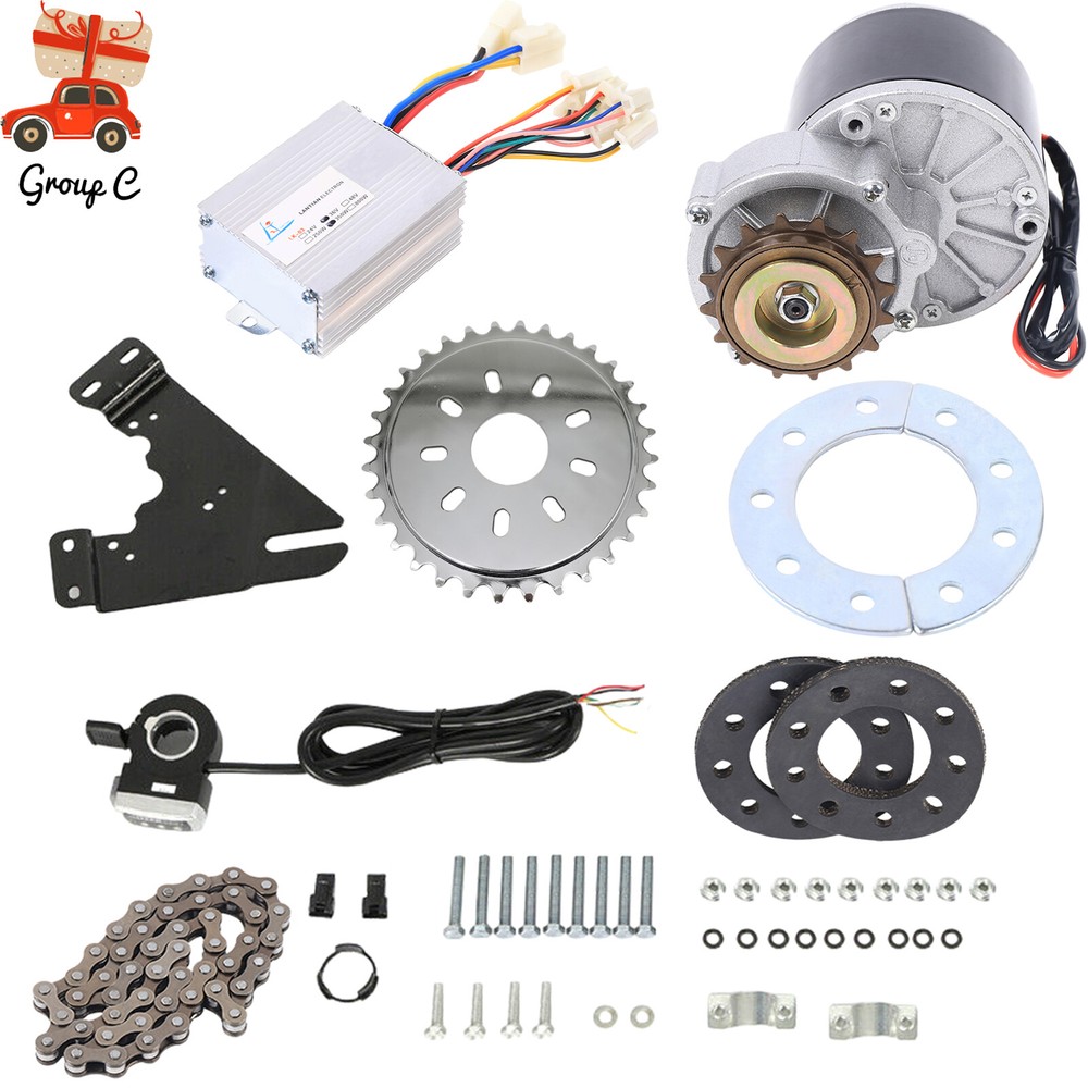 350W 36V E-Bike Left Side Drive Motor Thumb Kit Common Bike Conversion Kit