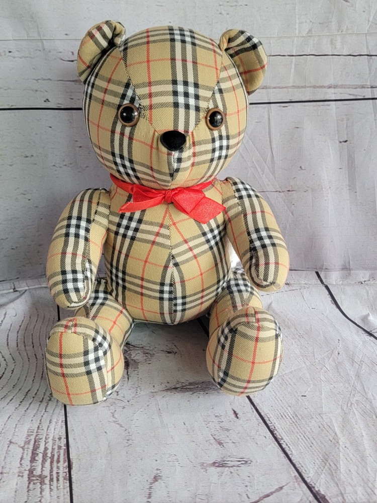 VINTAGE BURBERRY TEDDY BEAR PLUSH FRAGRANCE NOVA CHECK