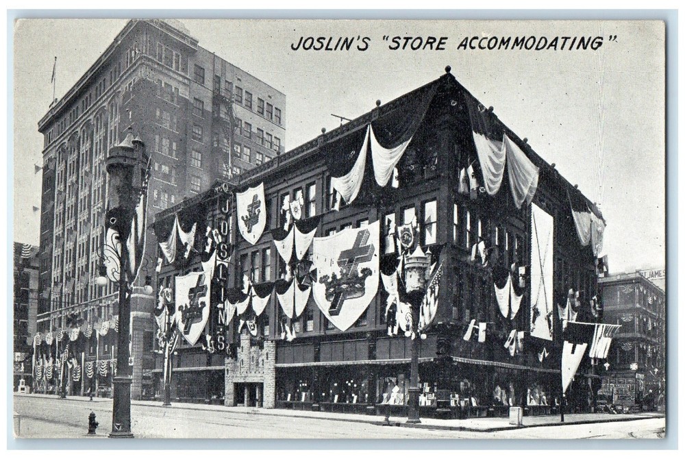Denver Colorado CO Postcard Joslins's Store Accommodating Exterior c1940 Vintage-image