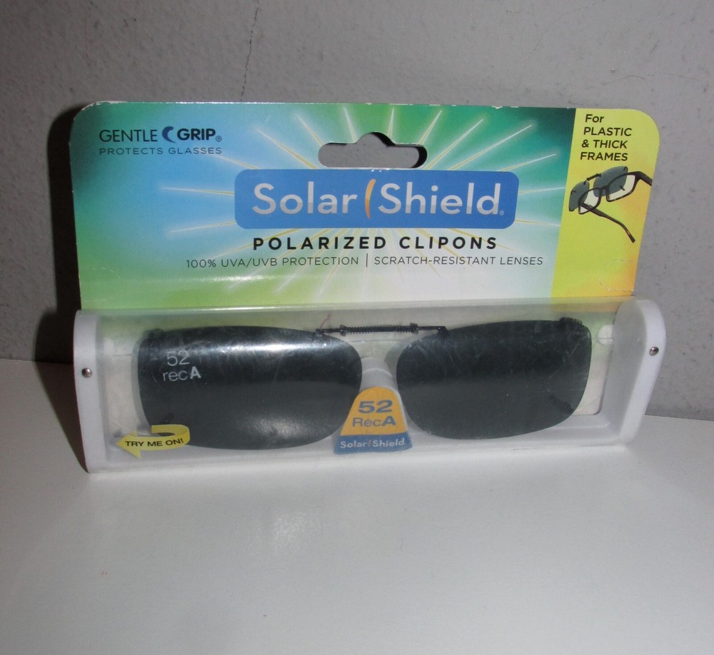 Solar Shield SC07 Polarized Clipons 52 Rec A - BRAND NEW UNOPENED