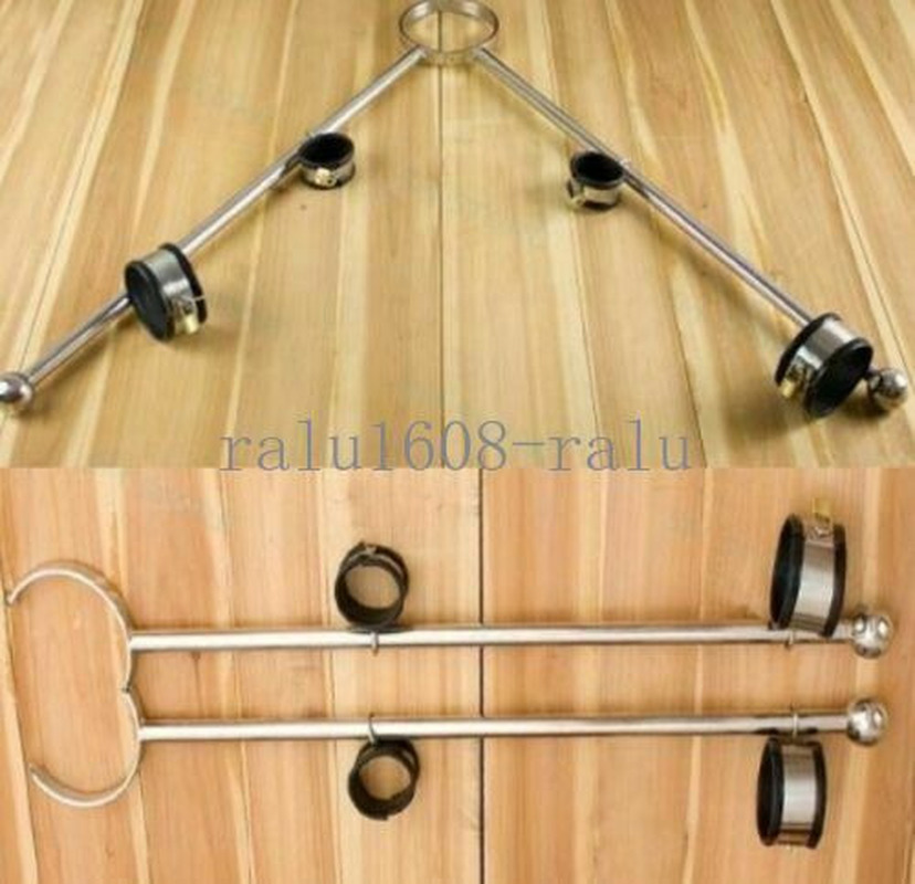 New Steel Fixati Rack Body Restraint Collar-Hand-Ankle Cuffs Spreader Leg Bar