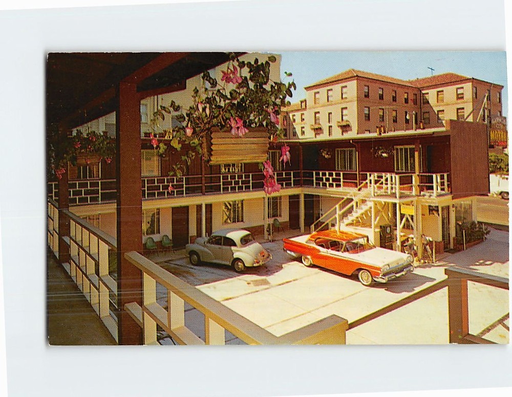 Postcard Golden Gate City Motel San Francisco California USA