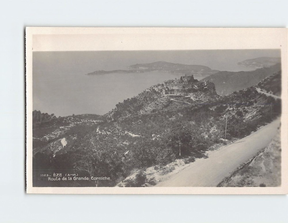 Postcard Aerial View Route de la Grande Corniche France