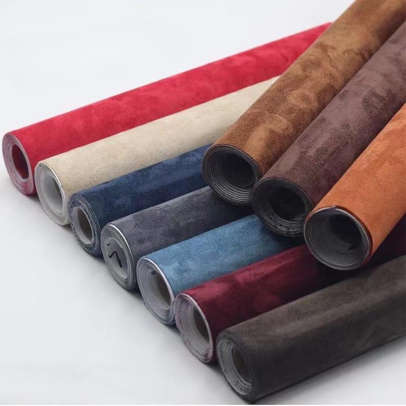 Self Adhesive Faux Suede Fabric Wrap Film Sticker Stretch Diy Car Interior Craft