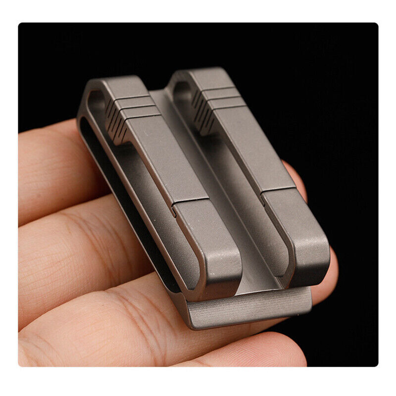 EDC Tool Titanium Alloy Quick Buckle Detach Belt Waist Hanging Men Car Keychain