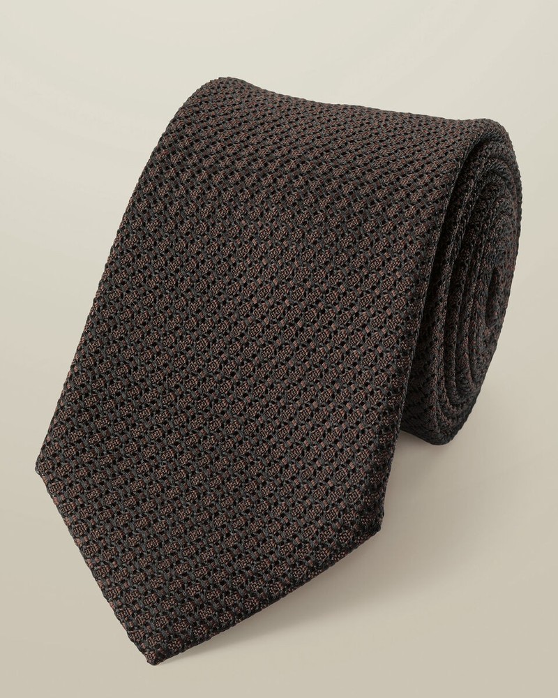 Silk Grenadine Italian Tie � Chocolate Brown