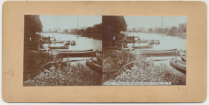 NEW YORK SV - Utica - Mohawk River Boats 1890s