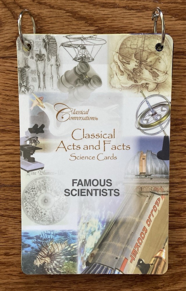 Classical Conversations Classical Acts and Facts Science Cards Famous Scientists