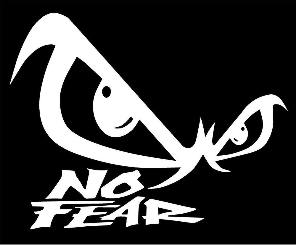No Fear Eyes Words Vinyl Decal race fast mean sticker truck car laptop window