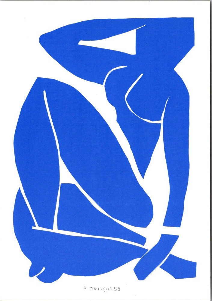 Henri Matisse “Blue Nude II” Postcard (1952) – Iconic Modern Art Cut-Out Print