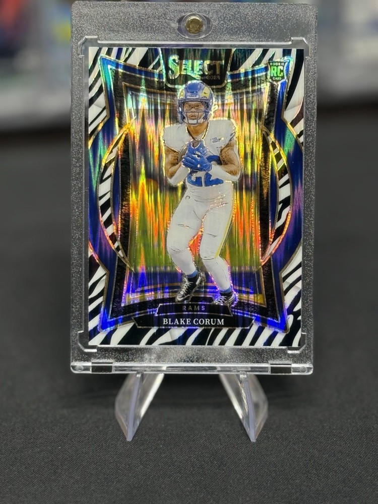 2024 Panini Select - Concourse Blake Corum #9 Zebra Prizm (RC)
