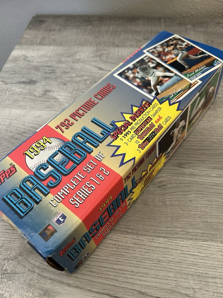 1994 Topps Baseball Complete Set 1-792 (No Inserts)
