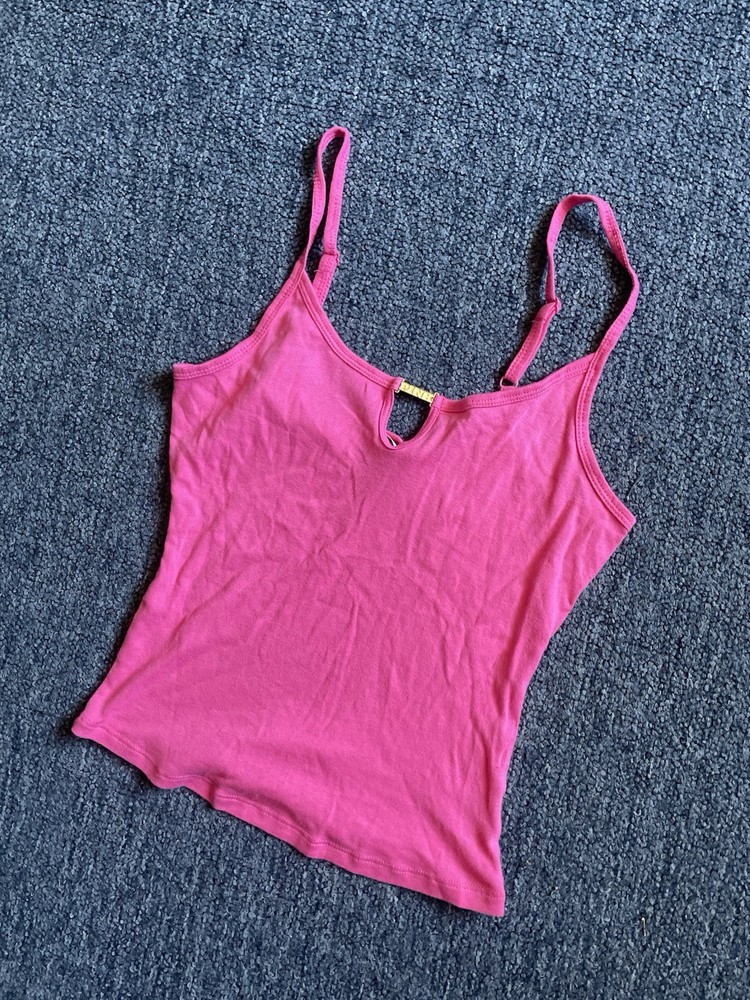 Y2K Victoria’s Secret PINK Keyhole Charm Cami Hot Pink Size Small