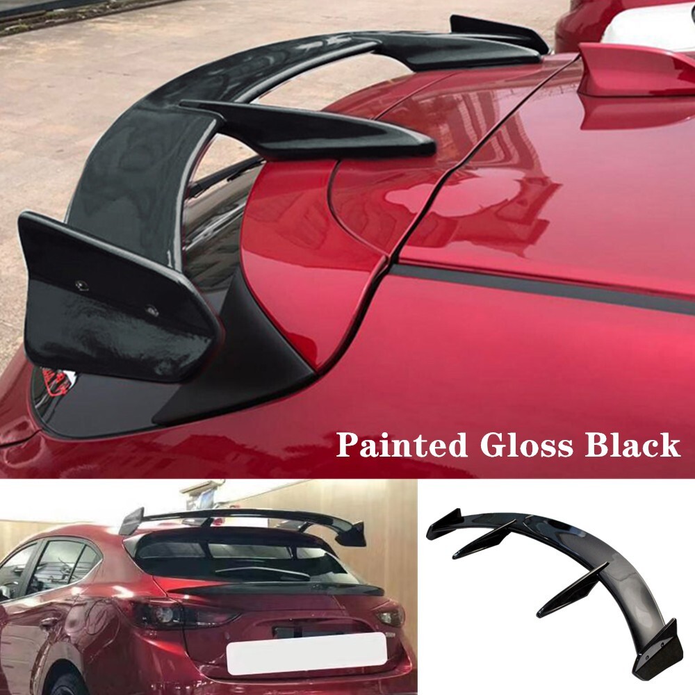 Universal Glossy Black Rear Window Roof Spoiler Lip Wing Fit For SUV Wagon Sedan
