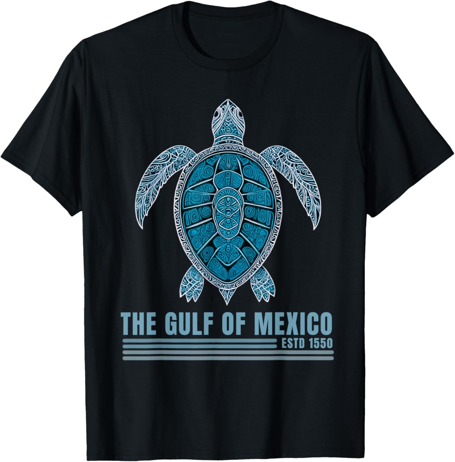Vintage Gulf Of Mexico Turtle Marine Life 1550 Graphic Sweatshirt Tee