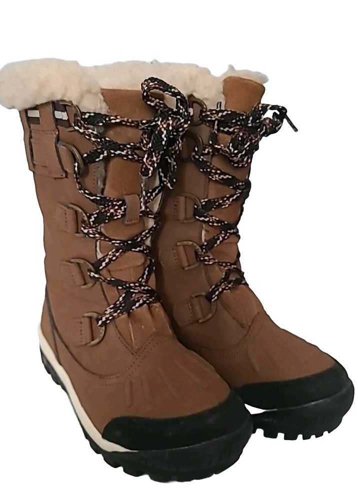 BEARPAW Women's Waterproof Desdemona Winter Snow Boots in Hickory Brown Size 7M