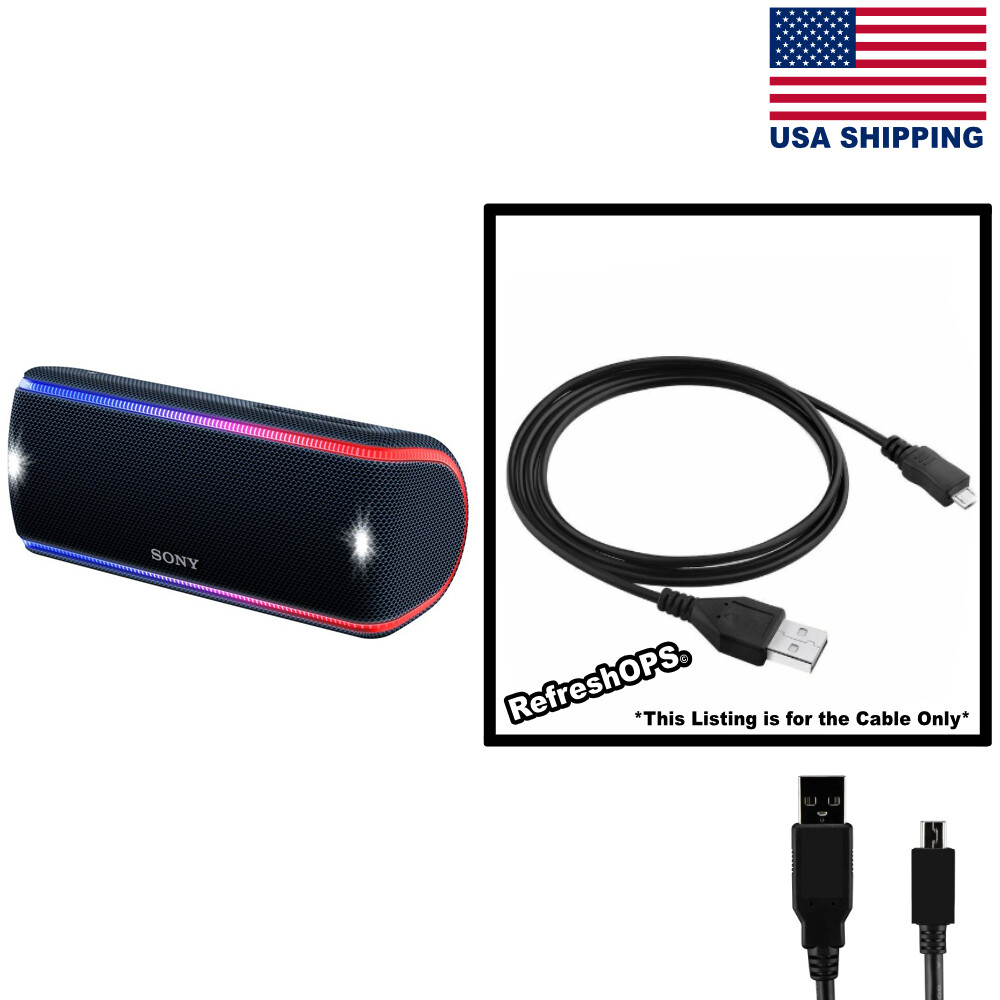 Sony SRS-XB31 Portable Bluetooth Speaker USB Cable Transfer Cord Replacement