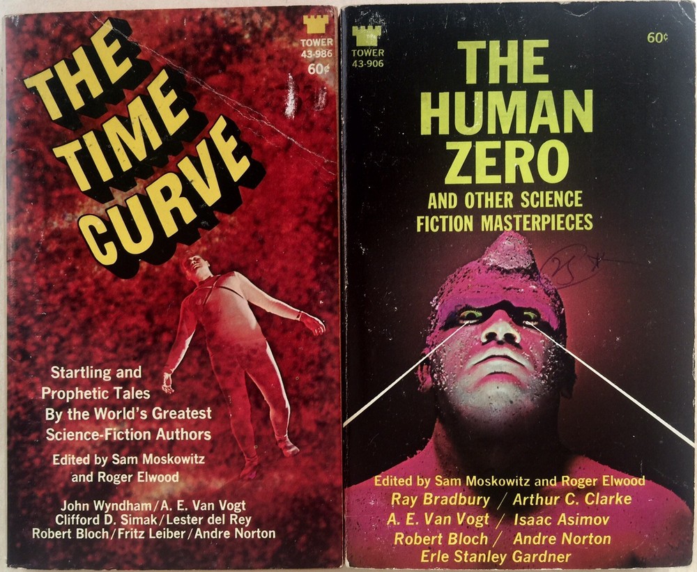 The Human Zero Time Curve edited by Sam Moskowitz & Roger Elwood vintage pb lot