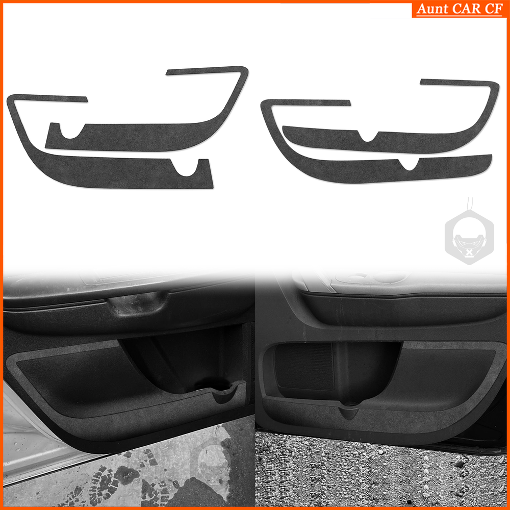 For Chevrolet Traverse 2009-12 Suede Black Front Rear Door Storage Panel Trim