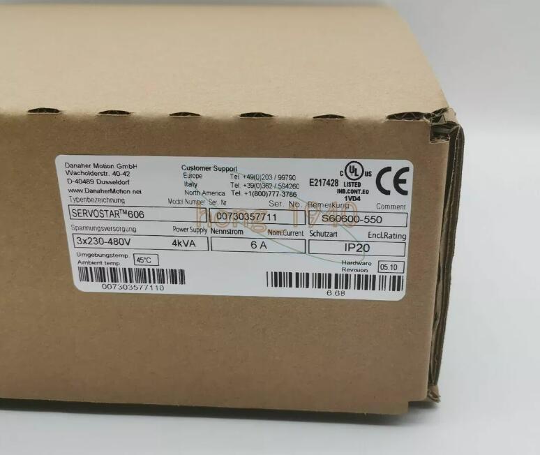 1PCS New Kollmorgen Servostar 606 S60600-550 Servo Drive
