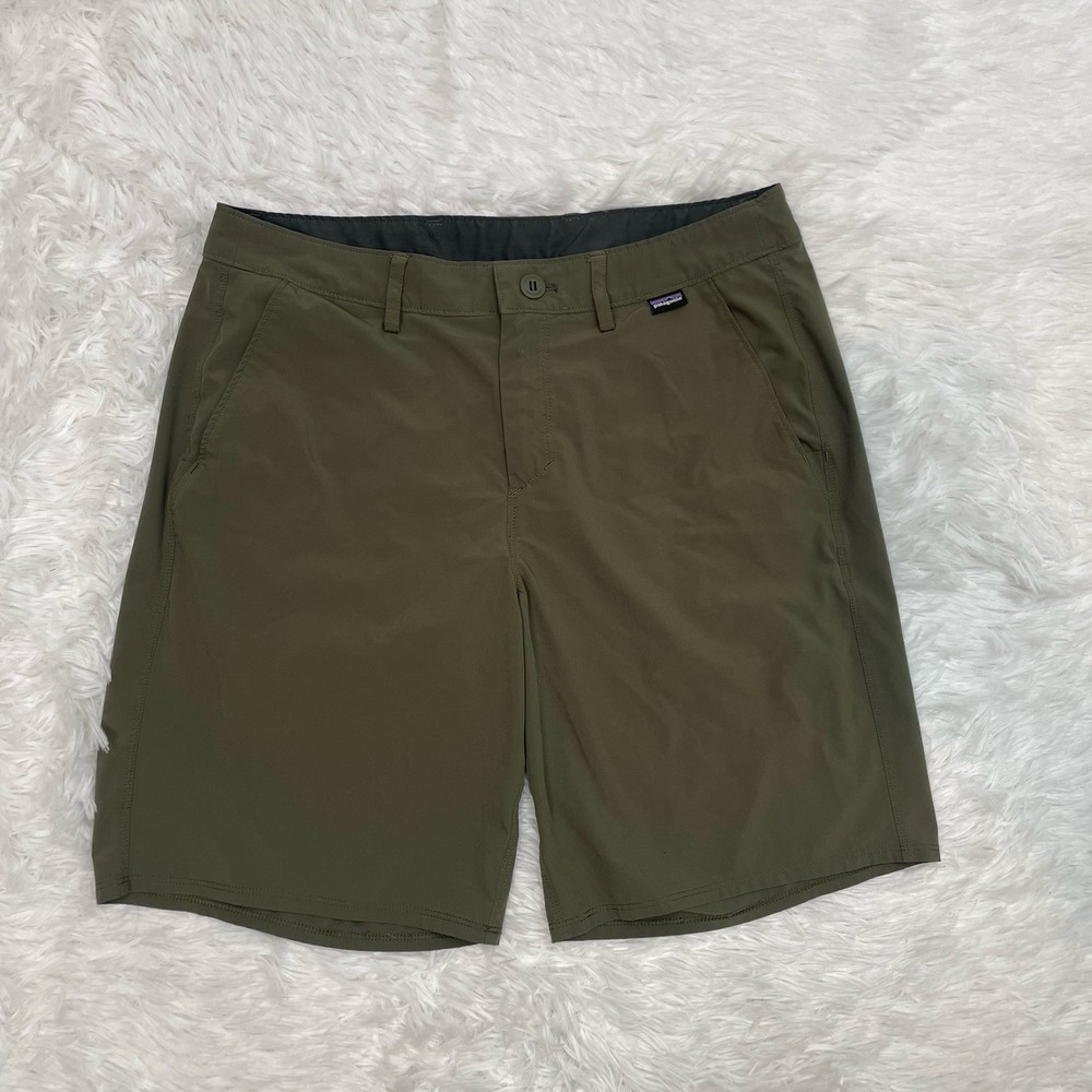 Patagonia Men’s Size 30 Hydro Series Board Shorts Green Outdoor Hiking FLAW