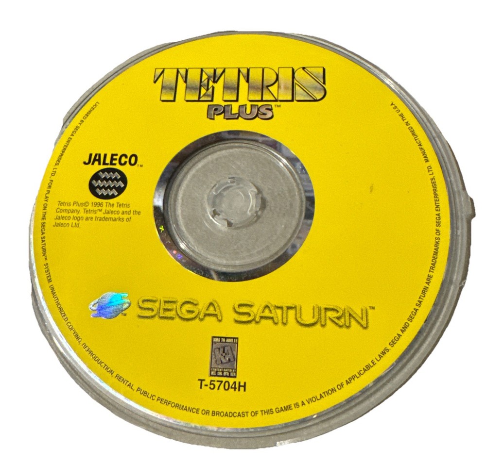 Tetris Plus (Sega Saturn) Loose Cleaned Tested