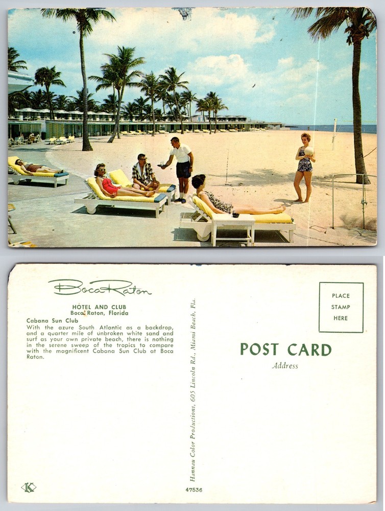 Boca Raton Club Beach Florida Postcard