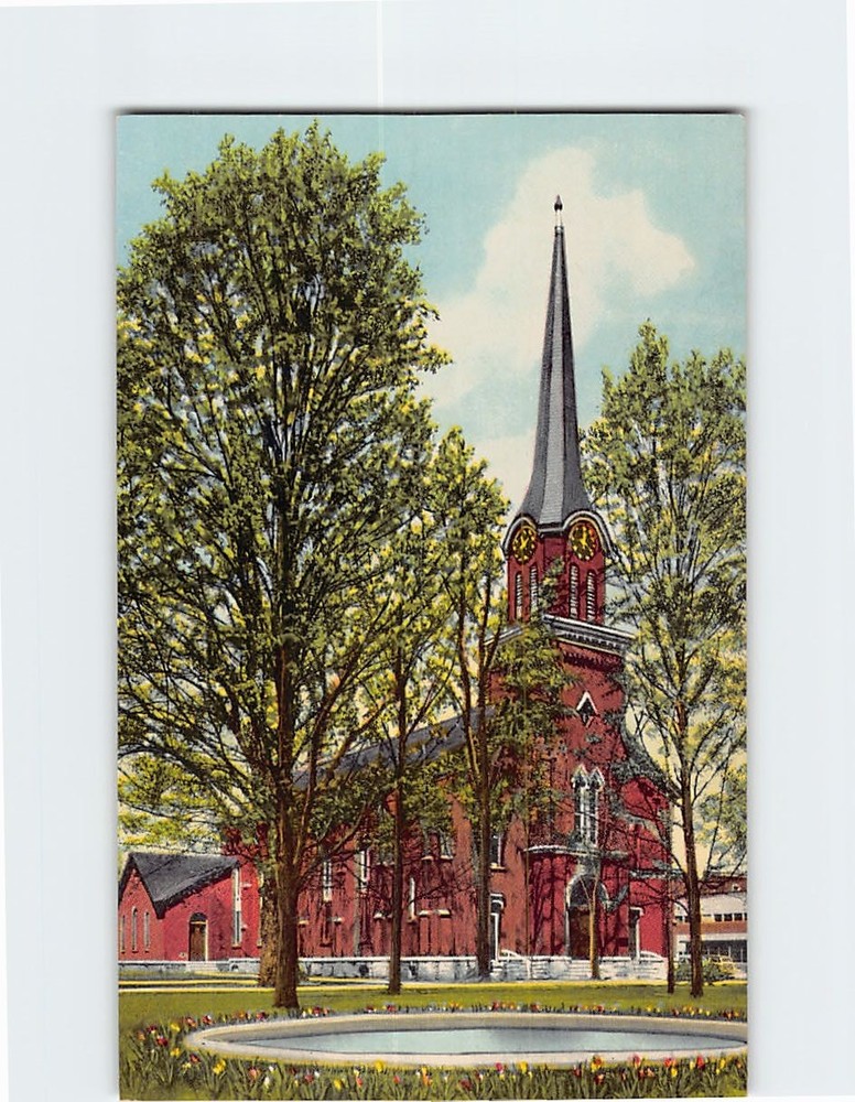 Postcard Congregational Church Homer New York USA North America