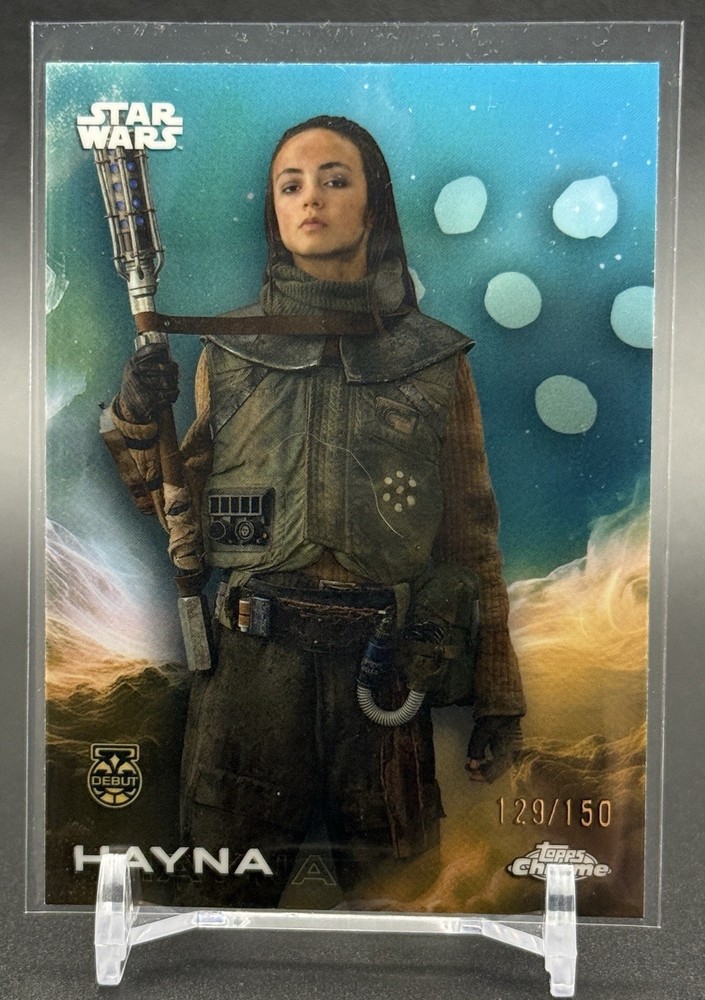 2025 Topps Chrome Star Wars HAYNA Debut Skywalker Blue Refractor /150