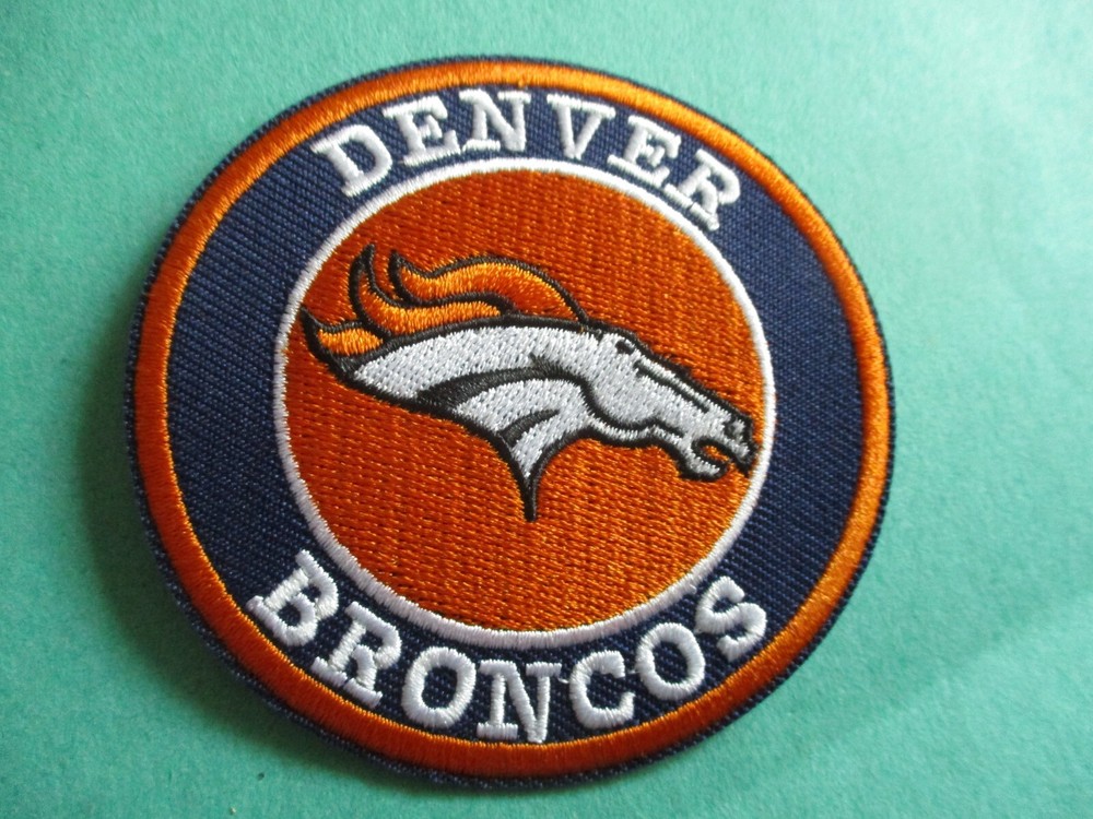 Denver Broncos NFL Football New Round Iron-On Patch 3