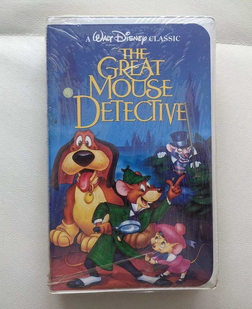 Rare 💎 Black Diamond Walt Disney Classic The Great Mouse Detective Vhs Tape