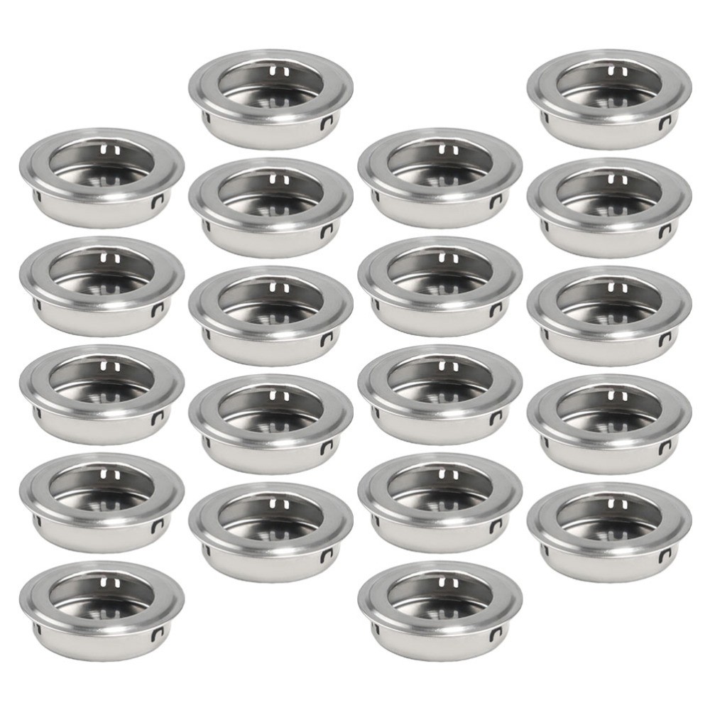 20-Pack Invisible Handle Wardrobe Knobs Replacement Pulls for Home Cabinets  