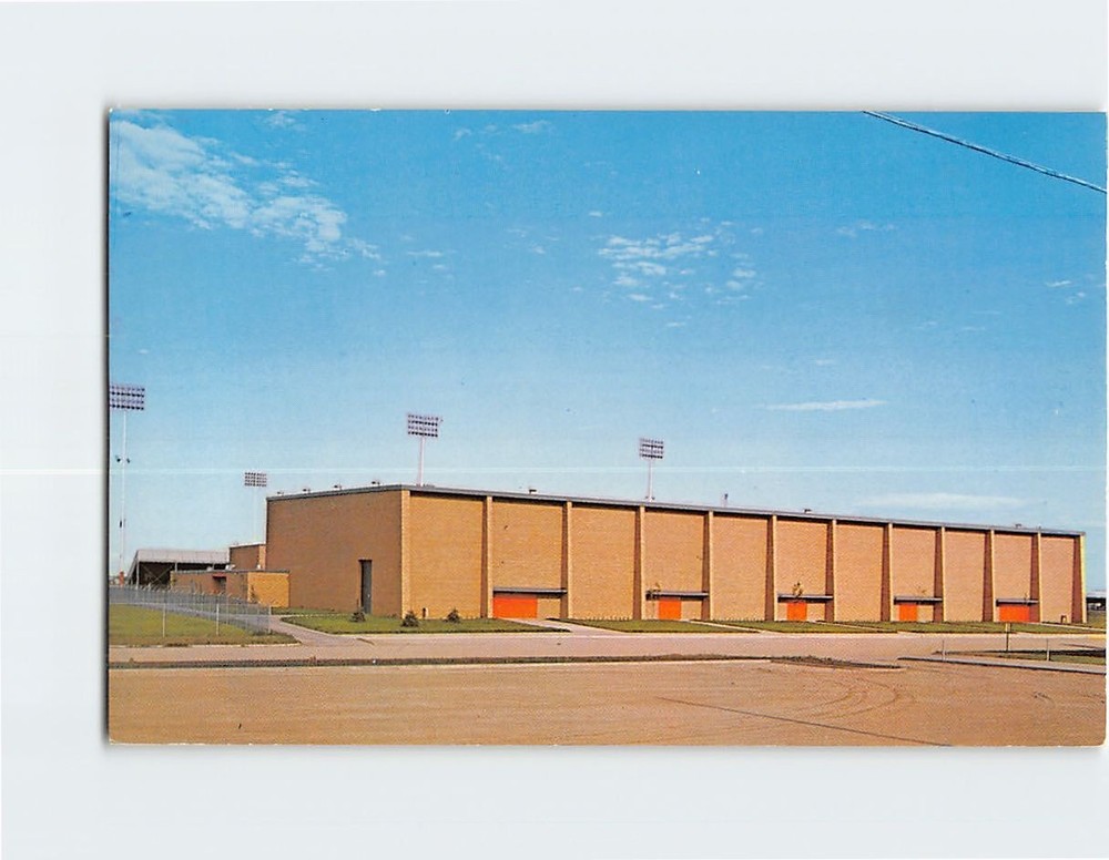 Postcard West Facade Alex Nemzek Hall Moorhead State College Minnesota USA