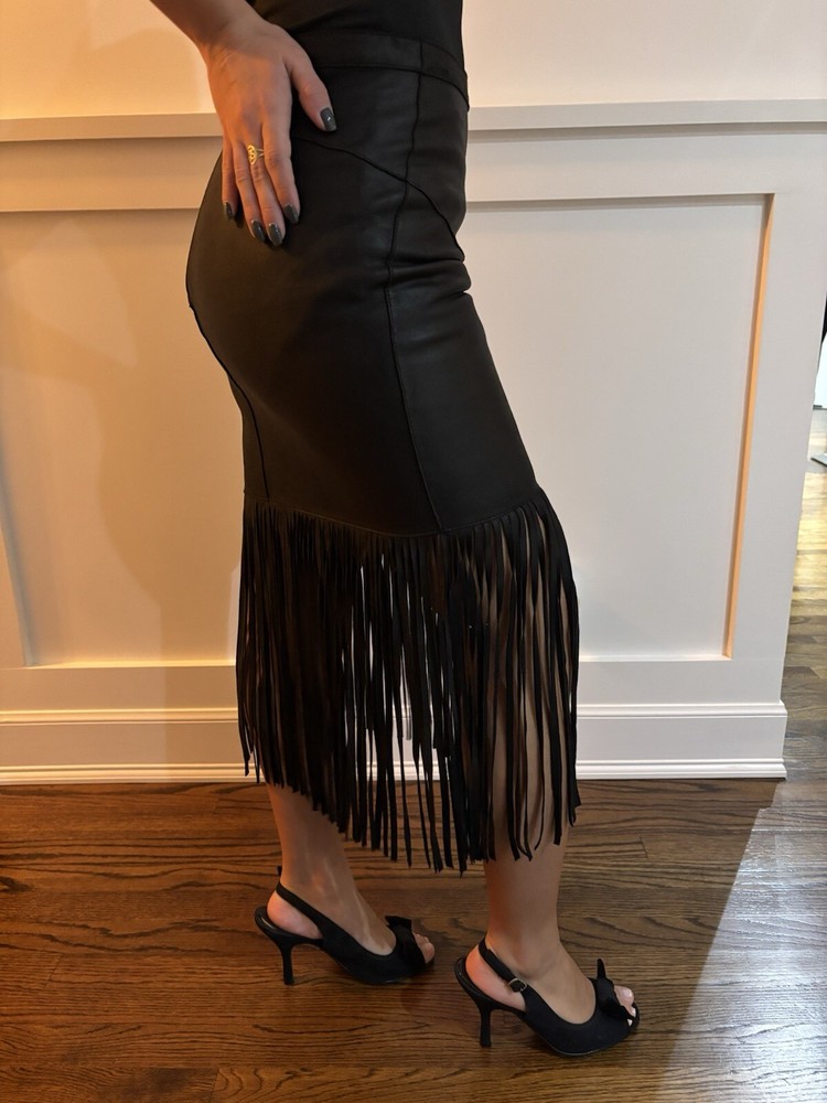 Mis&Stephanie Genuine Leather Skirt Women's Fashion