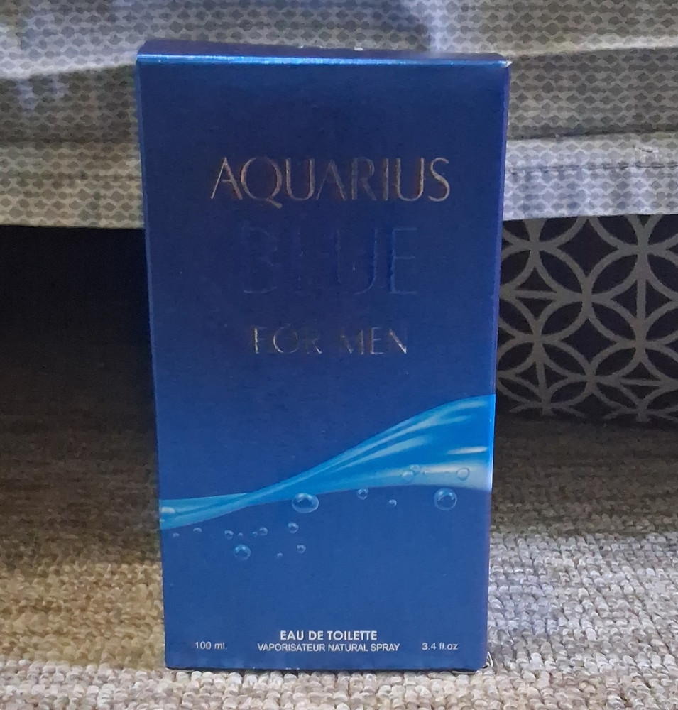 Aquarius Blue for Men Eau de Toilette Spray, Regular Size 3.4 fl oz