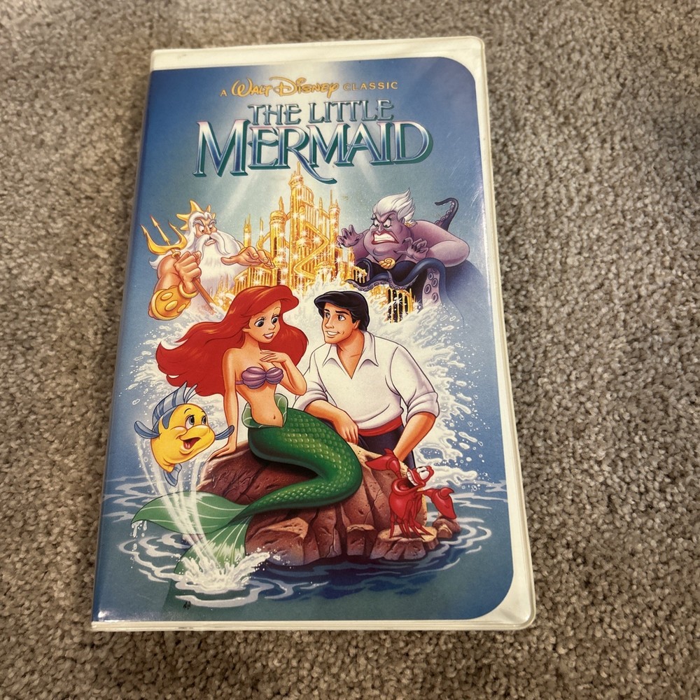 Walt Disney The Little Mermaid VHS Black Diamond Edition 913 Banned Cover RARE