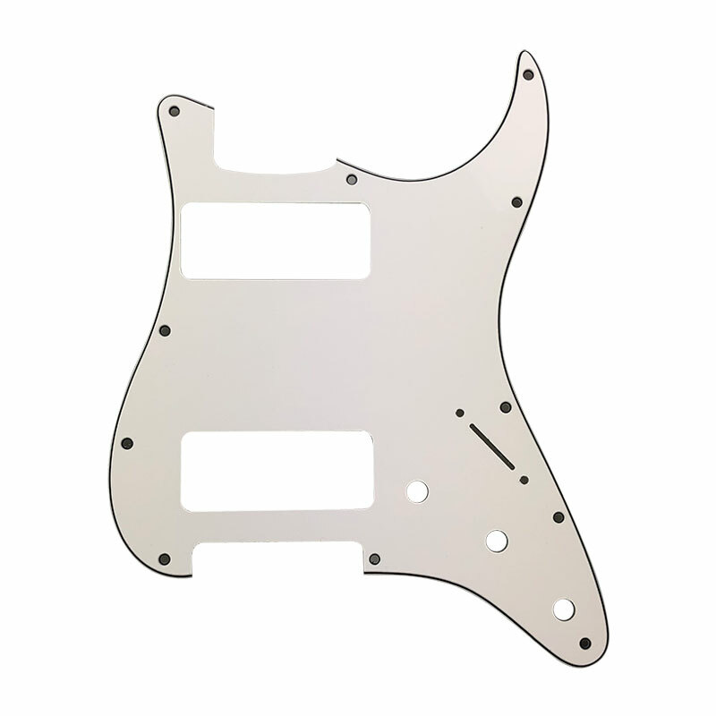 Guitar parts 2P-90 Stratocaster PICKGUARD for Fender Strat 2 P90, 3Ply White