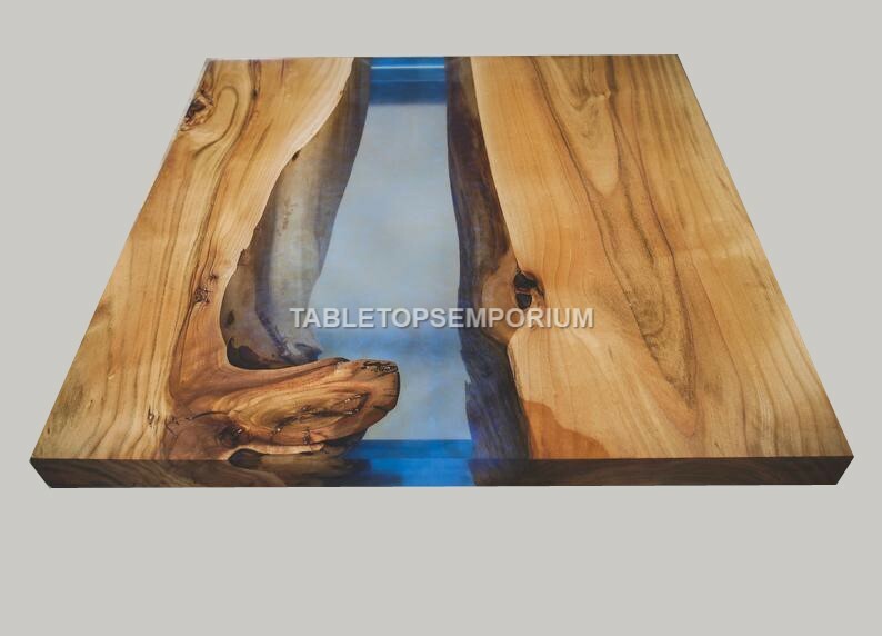 Epoxy River Acacia Wood Dining Coffee Reclaimed Tables