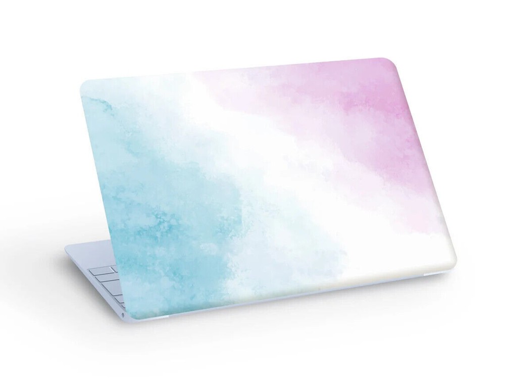 Watercolor LAPTOP SKIN Sticker, Тurquoise and Pink Laptop Skin - Custom Size
