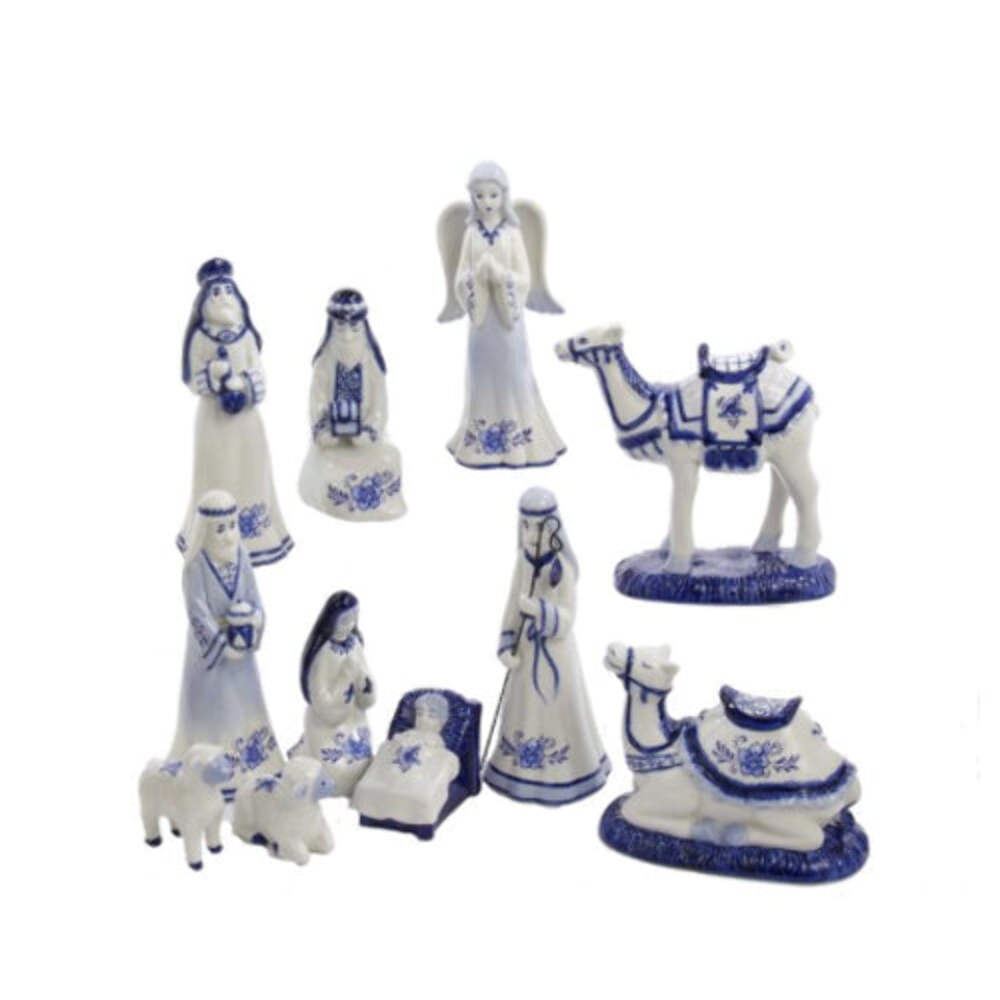 Delft Blue Nativty Set of 11