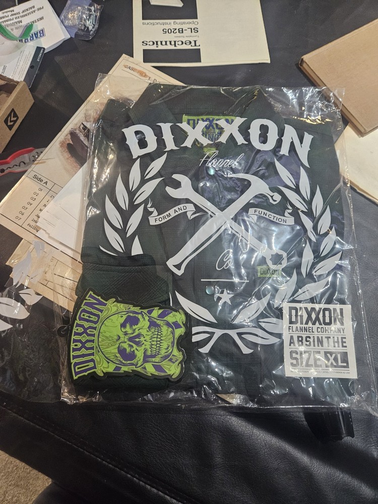Dixxon Flannel Absinthe Flannel Plaid Button-Up Shirt Green Black XL-image