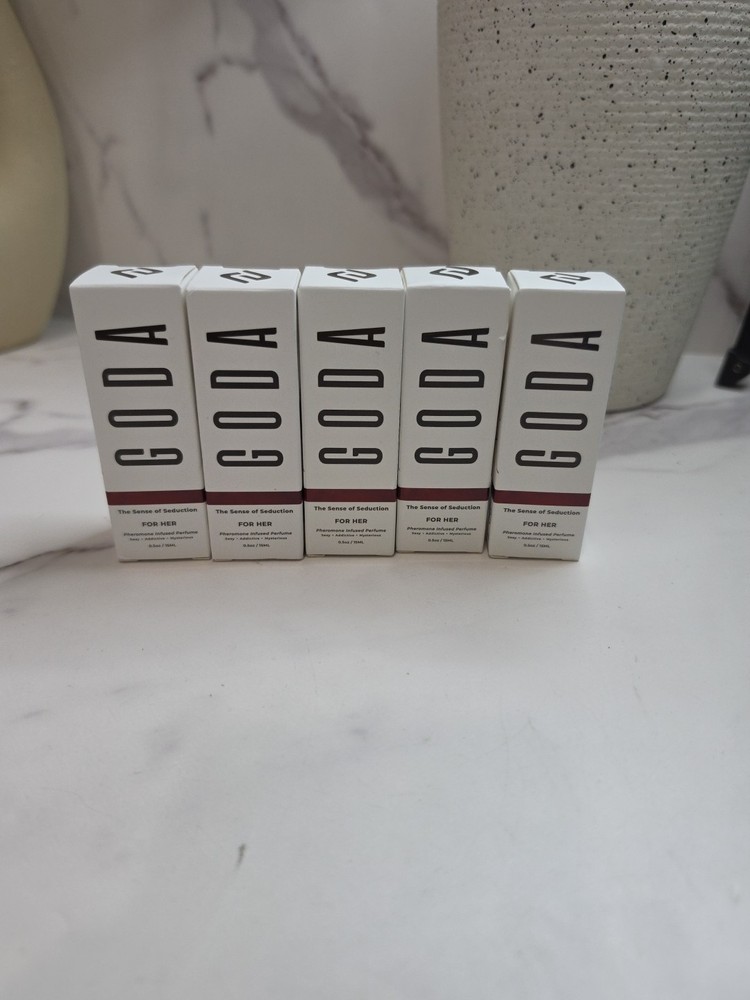 5 NEW GODA For Her Pheromone Infused Perfume 0.5 fl oz