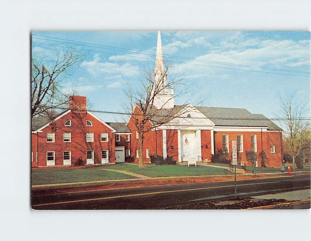 Postcard Church of Christ Congregational Connecticut USA